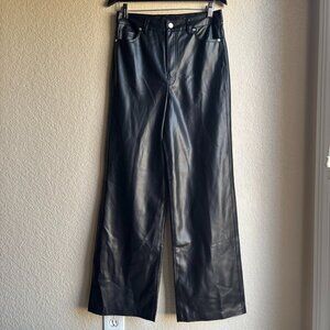 Blank NYC Faux Leather Pants Black Size 28